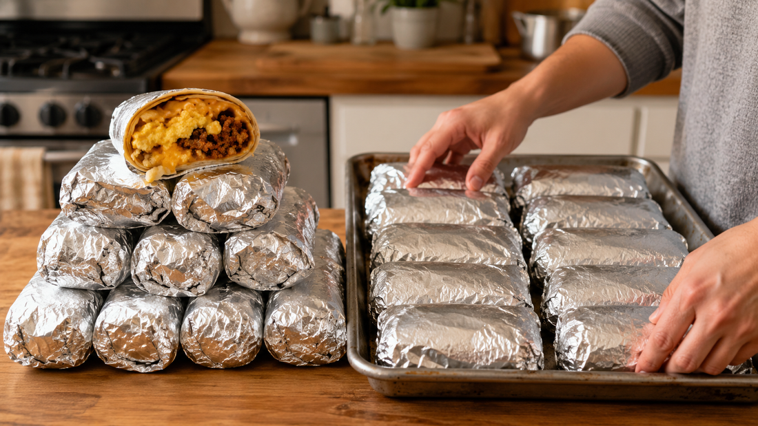 Breakfast Burrito Meal Prep — Freezer Method for 12 Burritos (2026)