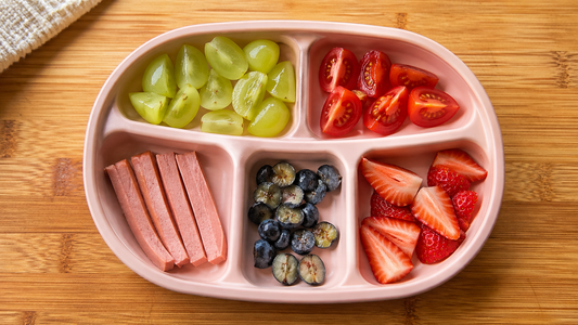 Safe-cut guide for choking hazard foods toddlers grapes tomatoes hot dogs