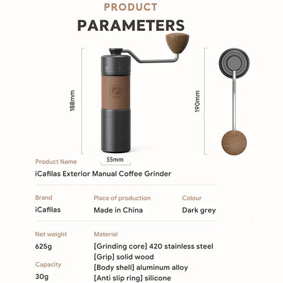 HexGrind Pro - Premium Manual Coffee Grinder | Barista-Level Precision