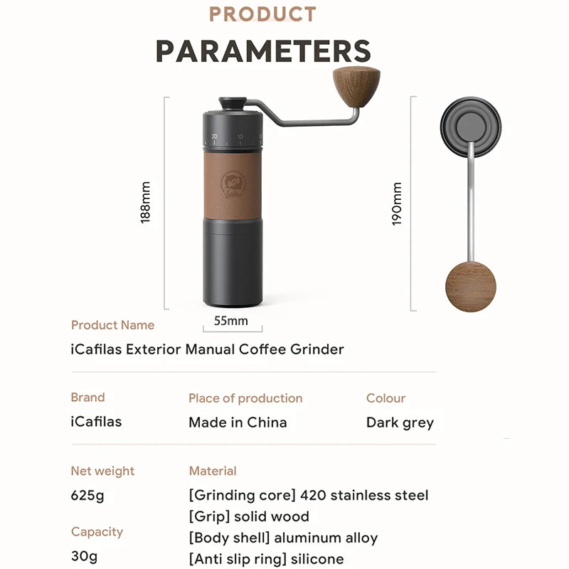 HexGrind Pro - Premium Manual Coffee Grinder | Barista-Level Precision