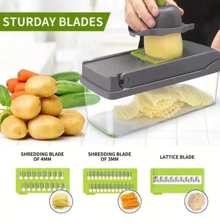 16 In 1 Vegetable Chopper — Slice, Dice & Grate in Seconds