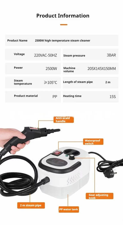 ChemFree Pro™ Steam Sterilizer – Hospital-Grade Cleaning Without Harsh Chemicals