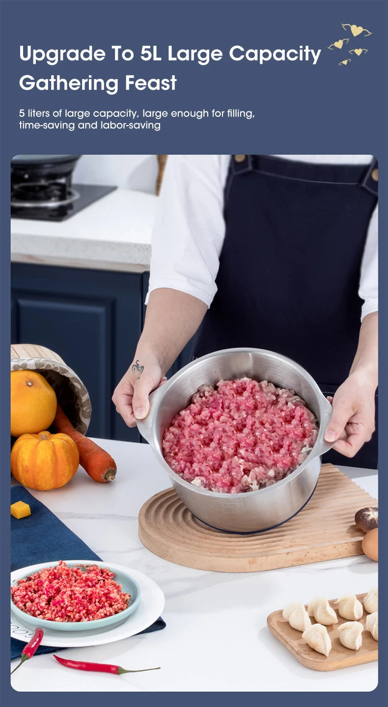 5-in-1 Time-Saving Food Processor | Grind, Chop & Slice in Seconds