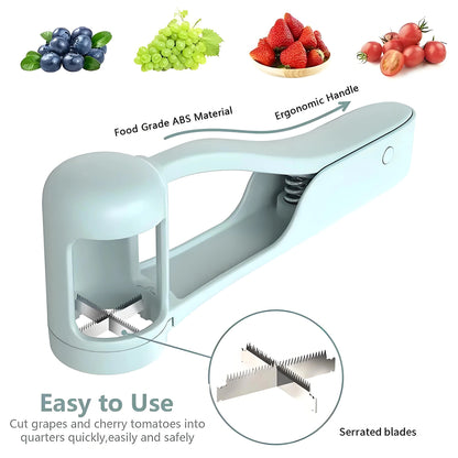Grape & Tomato Cutter for Kids — Quarter Slicer for Safe Snacking
