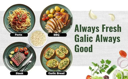 Garlic Press Rocker Set — Crush & Mince with No Peeling