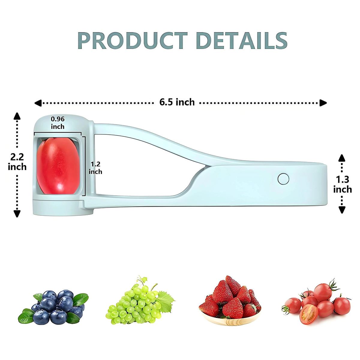 Grape & Tomato Cutter for Kids — Quarter Slicer for Safe Snacking