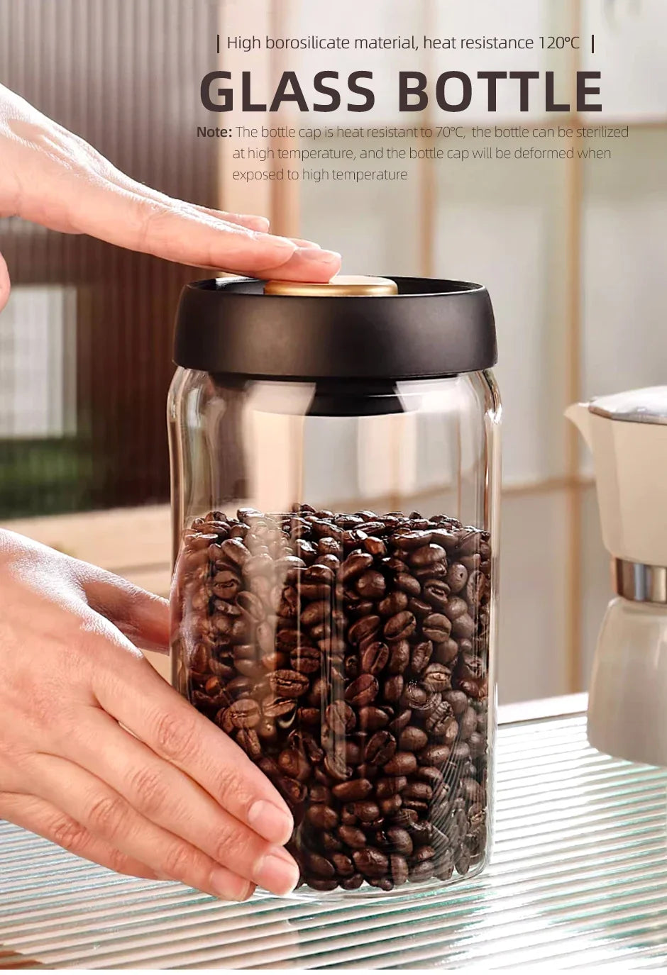 Premium Vacuum Coffee Jar - Barista Edition - Save $300/Year