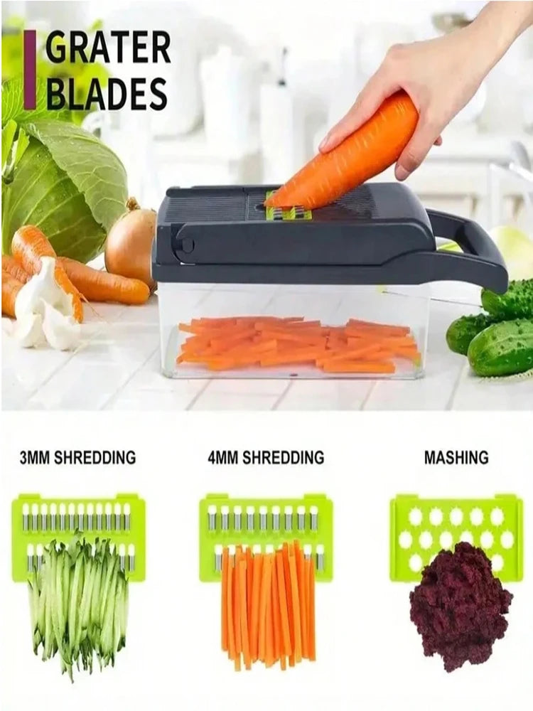 16 In 1 Vegetable Chopper — Slice, Dice & Grate in Seconds