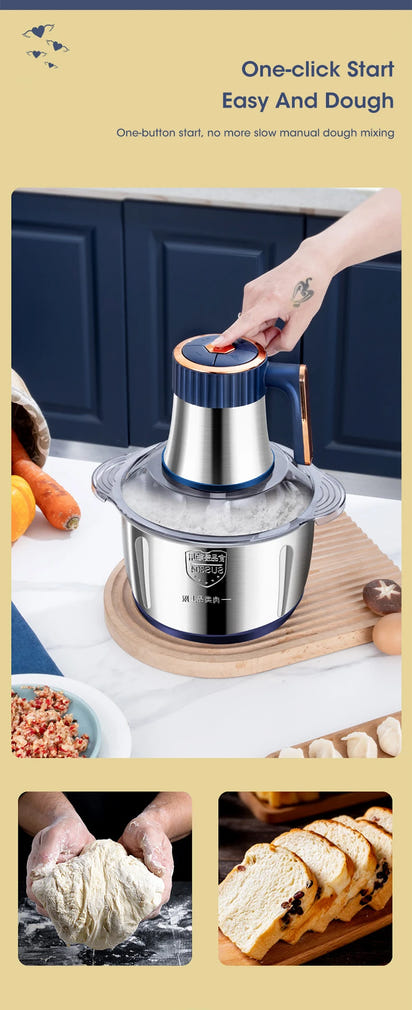 5-in-1 Time-Saving Food Processor | Grind, Chop & Slice in Seconds