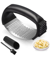 Garlic Press Rocker Set — Crush & Mince with No Peeling