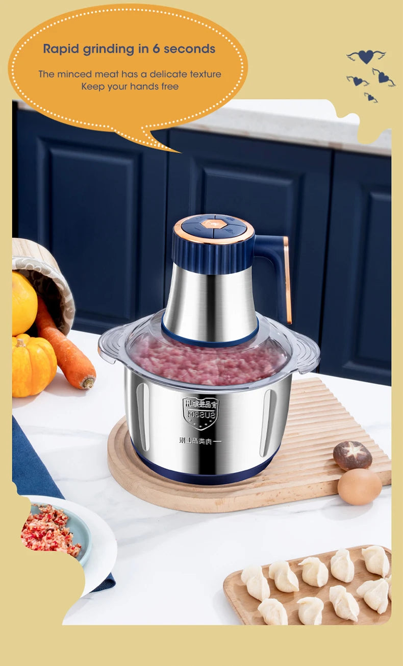 5-in-1 Time-Saving Food Processor | Grind, Chop & Slice in Seconds