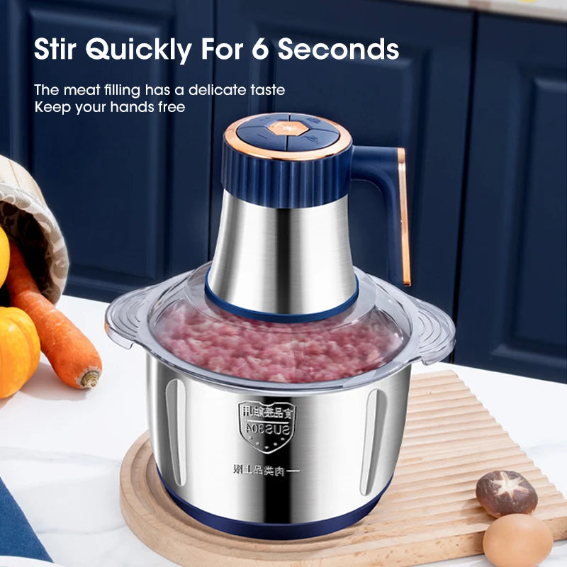 5-in-1 Time-Saving Food Processor | Grind, Chop & Slice in Seconds