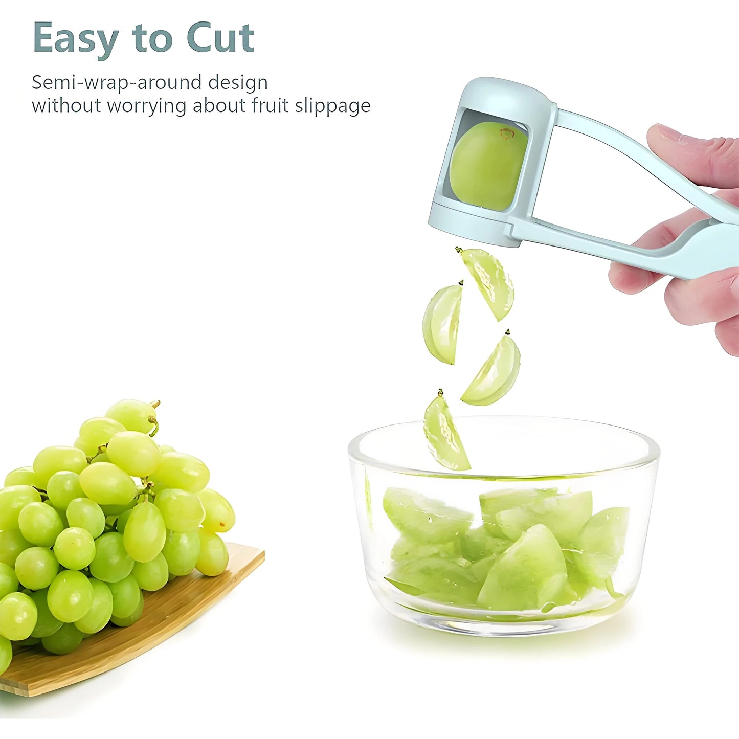 Grape & Tomato Cutter for Kids — Quarter Slicer for Safe Snacking