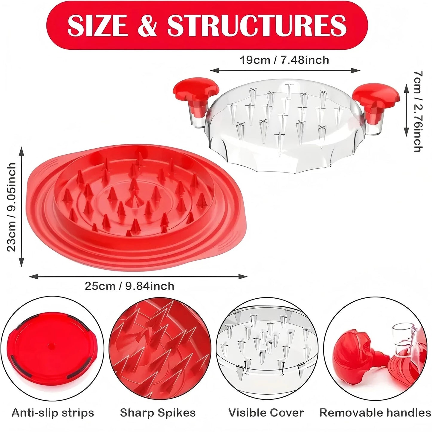 Chicken Shredder Tool — Twist & Shred Meat in Seconds