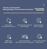 5-in-1 Time-Saving Food Processor | Grind, Chop & Slice in Seconds