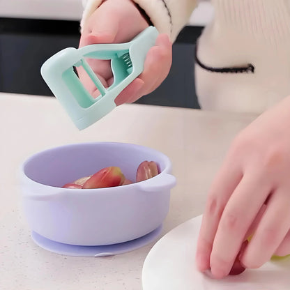 Grape & Tomato Cutter for Kids — Quarter Slicer for Safe Snacking