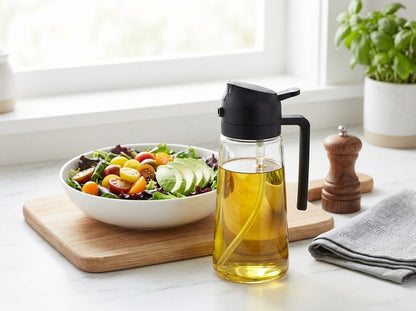 2-in-1 Olive Oil Sprayer & Dispenser